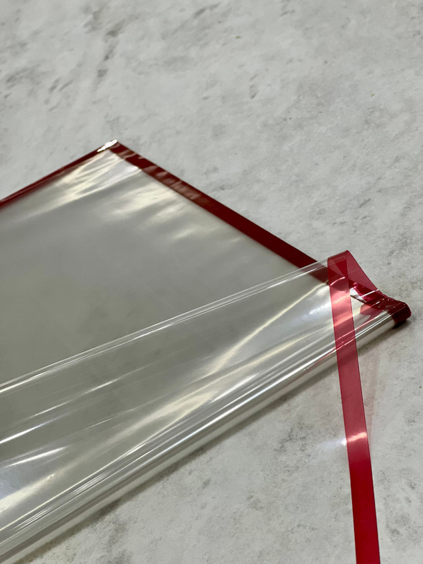 کاغذ ضدآب گل آرایی بسته ۲۰ برگی سلفنی با لبه زرشکی مدل ca-03