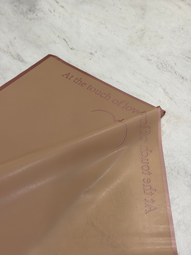 کاغذ ضدآب گل آرایی بسته ۲۰ برگی حاشیه دار طرح دار رنگ نسکافه ای مدل tyt-01